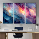 Colorful Abstract Canvas Wall Art Print, Vibrant Popup Color Art Print