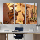 Mexican Couple Canvas Wall Art, Romantic Serenade Guitar Painting Print, Southwestern Desert Adobe Decor, Warm Golden Folk Art, Living Room Art by MyGreatCanvas | Canvas Wall Art Prints | Photo Prints & Wall Decor