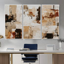 Blue Teal Abstract Canvas Wall Art, Modern Textured Painting Print, Navy Orange White Contemporary Art, Neutral Living Room Decor, Office Art by MyGreatCanvas | Canvas Wall Art Prints | Photo Prints & Wall Decor