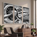 Vintage Antique Airplane Wall Art Canvas Print