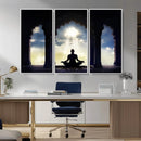 Women and Yoga Wall Art Canvas Print