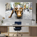 Charging Bull Wall Art Canvas Print