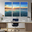 Blue Sky and Beach Wall Art Canvas Print