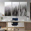 Big Foggy Forest and Misty Trees Forest Wall Art Canvas by MyGreatCanvas | Canvas Wall Art Prints | Photo Prints & Wall Decor
