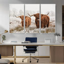 Longhorn Cattle Wall Art Canvas Print, Framed Farmhouse by MyGreatCanvas | Canvas Wall Art Prints | Photo Prints & Wall Decor