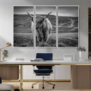 Fluffy Cattle Wall Art Print, Highland Cow Canvas, Framed by MyGreatCanvas | Canvas Wall Art Prints | Photo Prints & Wall Decor