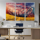 Mountain and Daylight Red Sunset Wall Art Canvas Print by MyGreatCanvas | Canvas Wall Art Prints | Photo Prints & Wall Decor