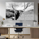 Longhorn Wall Art Canvas Print, Framed Ranch Wall Art Canvas by MyGreatCanvas | Canvas Wall Art Prints | Photo Prints & Wall Decor