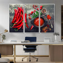 Red Pepper Kitchen and Restaurant Wall Wall Art, Red Pepper by MyGreatCanvas | Canvas Wall Art Prints | Photo Prints & Wall Decor