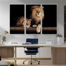 Lion Canvas Wall Art – Majestic Animal Print Artwork for by MyGreatCanvas | Canvas Wall Art Prints | Photo Prints & Wall Decor