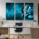 Music and Microphone Wall Art Canvas Print by MyGreatCanvas | Canvas Wall Art Prints | Photo Prints & Wall Decor