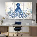 Octopus Canvas Wall Art | Coastal Marine Life Artwork for by MyGreatCanvas | Canvas Wall Art Prints | Photo Prints & Wall Decor