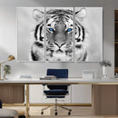 Black and White Tiger Wall Art Animal Canvas Print