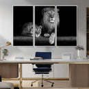 Lion Family Wall Art Canvas Print – Framed Majestic Wildlife by MyGreatCanvas | Canvas Wall Art Prints | Photo Prints & Wall Decor