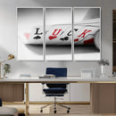 Framed Luck Poker Cards Canvas – Modern Triptych Wall Art,