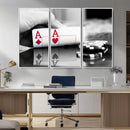 Aces Poker Art Poker Game Wall Art Canvas Print by MyGreatCanvas | Canvas Wall Art Prints | Photo Prints & Wall Decor