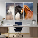 Animal Wall Art Three Horses Farmhouse Art Canvas, Framed by MyGreatCanvas | Canvas Wall Art Prints | Photo Prints & Wall Decor