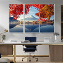 Mount Fuji Canvas Wall Art Japan Autumn Mountain Canvas