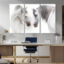White Horse Wall Art Animal Canvas Print by MyGreatCanvas | Canvas Wall Art Prints | Photo Prints & Wall Decor