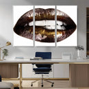 Close Up Lips Wall Art Canvas Print