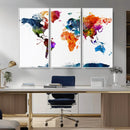 World Map Canvas Print – Detailed Map of the World Wall Art by MyGreatCanvas | Canvas Wall Art Prints | Photo Prints & Wall Decor