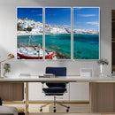 Santorini Wall Art Canvas Print
