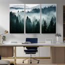 Captivating Misty Forest Wall Art Canvas, Premium Canvas