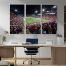 Mississippi State Bulldogs Stadium Wall Art Canvas Print –