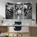 American Football Wall Art Canvas Print Framed Stadium Sport
