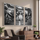 American Football Wall Art Canvas Print Framed Stadium Sport