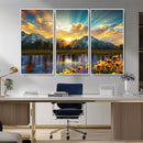 Grand Teton Park Sunrise Wall Art – Vibrant Landscape Canvas by MyGreatCanvas | Canvas Wall Art Prints | Photo Prints & Wall Decor