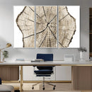 Abstract Wood Tree Ring Wall Art - Ready to Hang Minimalist