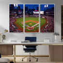 St. Louis Cardinals Baseball Team Print - Busch Stadium Wall by MyGreatCanvas | Canvas Wall Art Prints | Photo Prints & Wall Decor
