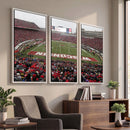 Wisconsin Badgers Team Print Canvas - Madison Camp Randall