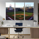 Colorado Rockies Coors Field Wall Art Canvas Print - MLB