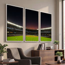 Yankee Stadium Night Game Triple Canvas, Yankee Stadium