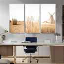 Vintage Farmhouse Triptych Wall Art – Giclée Canvas