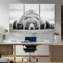 Resting Grizzly Bear Wall Art Canvas Print – Majestic Lazy by MyGreatCanvas | Canvas Wall Art Prints | Photo Prints & Wall Decor