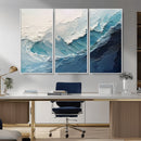 Ocean Wave Canvas Wall Art Print – Coastal Living Room Large