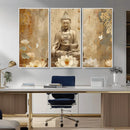 Buddha Wall Art Canvas Print, Buddha Meditation Room Decor,