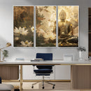 Zen Buddha Wall Art Canvas Print | Peaceful Meditation Decor