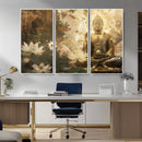 Zen Buddha Wall Art Canvas Print | Peaceful Meditation Decor