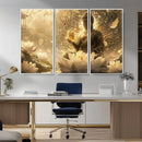 Golden Buddha Wall Art | Yoga Room Decor and Meditation Room by MyGreatCanvas | Canvas Wall Art Prints | Photo Prints & Wall Decor