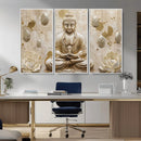 Serene Buddha Wall Art | Yoga Room Decor and Meditation Wall