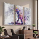 Watercolor Golf Swing Wall Art Canvas Print | Vibrant
