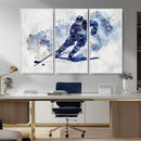 Hockey Player Wall Art Canvas Print - Sports-Inspired