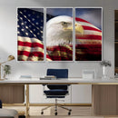American Flag Eagle Symbol Wall Art, American Flag Eagle by MyGreatCanvas | Canvas Wall Art Prints | Photo Prints & Wall Decor