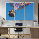 Carl Fredricksen, Up Movie Wall Art, Balloons Wall Art, Air