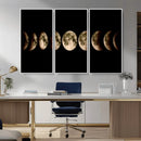 Phases of the Moon Wall Art | Canvas Print for Modern Wall by MyGreatCanvas | Canvas Wall Art Prints | Photo Prints & Wall Decor