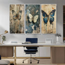 Butterfly Wall Art Trio | Vintage Butterfly Canvas Print | by MyGreatCanvas | Canvas Wall Art Prints | Photo Prints & Wall Decor